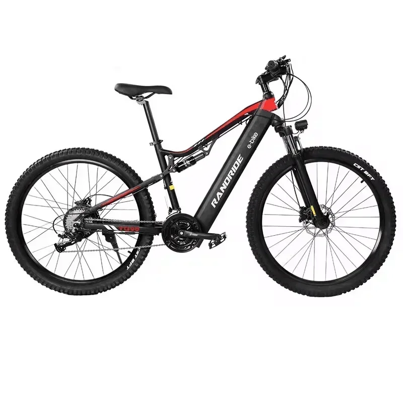 2025 new YG90 1000W 48V 17AH hydraulic brake electric road bicycle full suspension electric bicycle suitable for all terrains