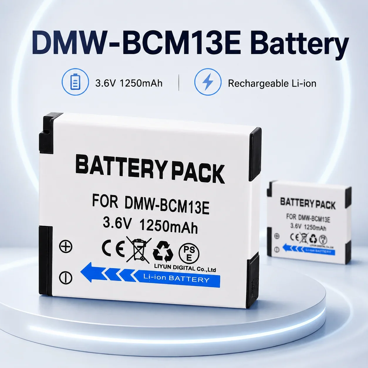 DMW-BCM13 DMW-BCM13E Camera Battery 1250mAh Battery for Panasonic DMC-TZ37 TZ40 TZ41 TZ55 TZ56 TZ57 TZ58 TZ60 TZ70 LZ40 DC-TS7