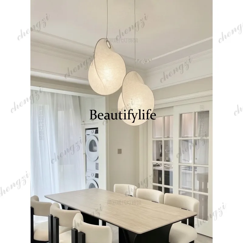 French dining room chandelier art silk lamp wabi-sabi wind advanced sense living room bedroom atmosphere bar lamp