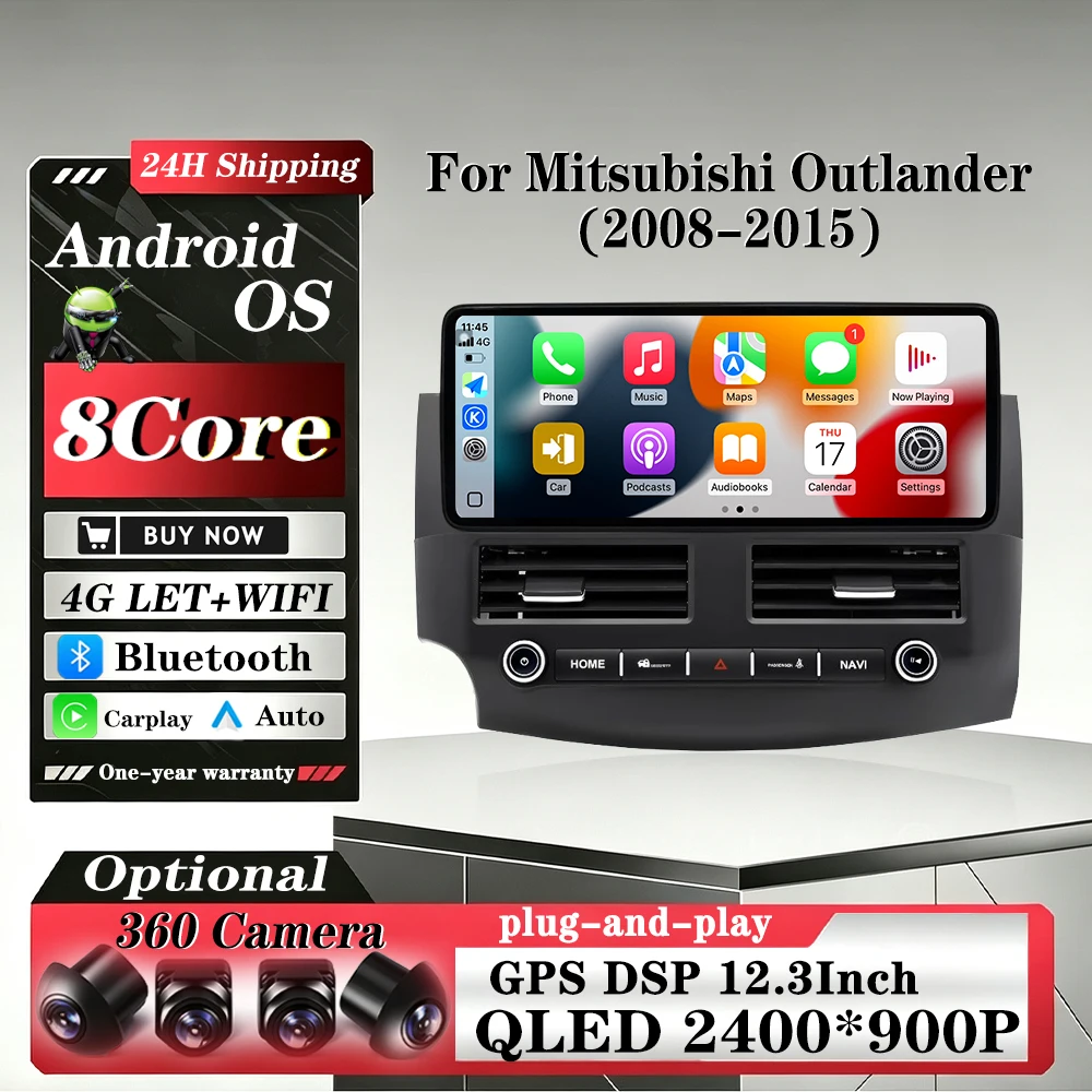 For Mitsubishi Outlander 2008-2015 12.3
