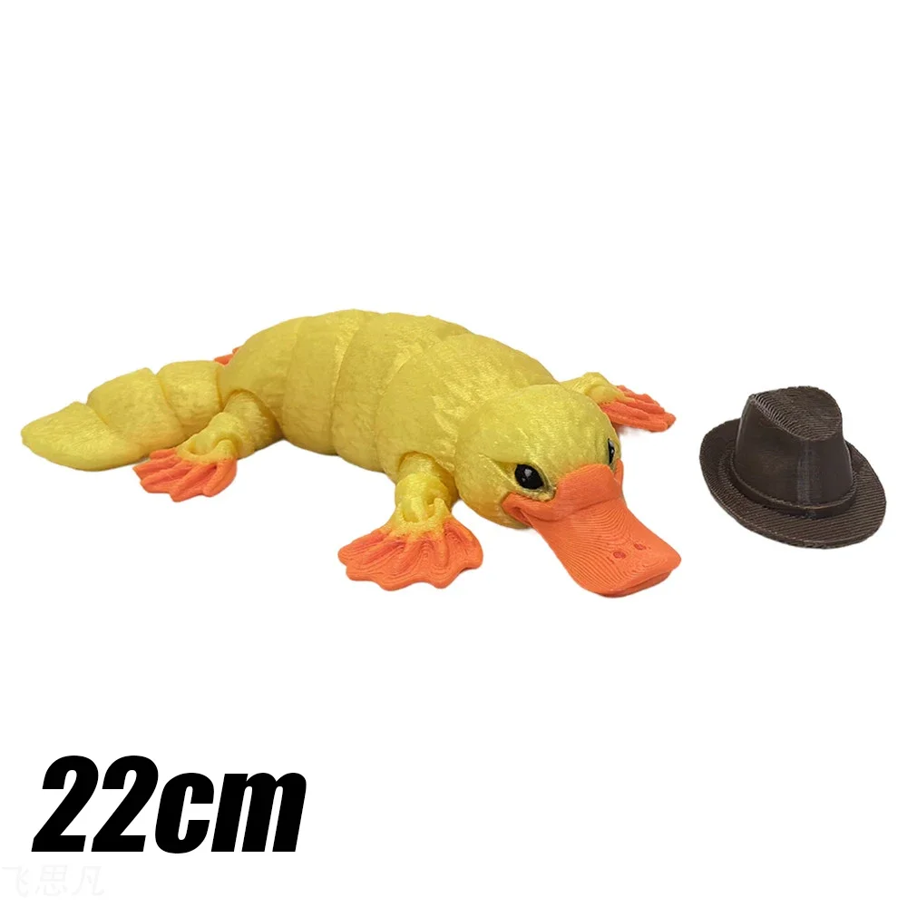 New High Quality 3D Printed Articulated Platypus Figurine Multi-joint Movable for Funny Kids Toy Gift Living Room Decoration