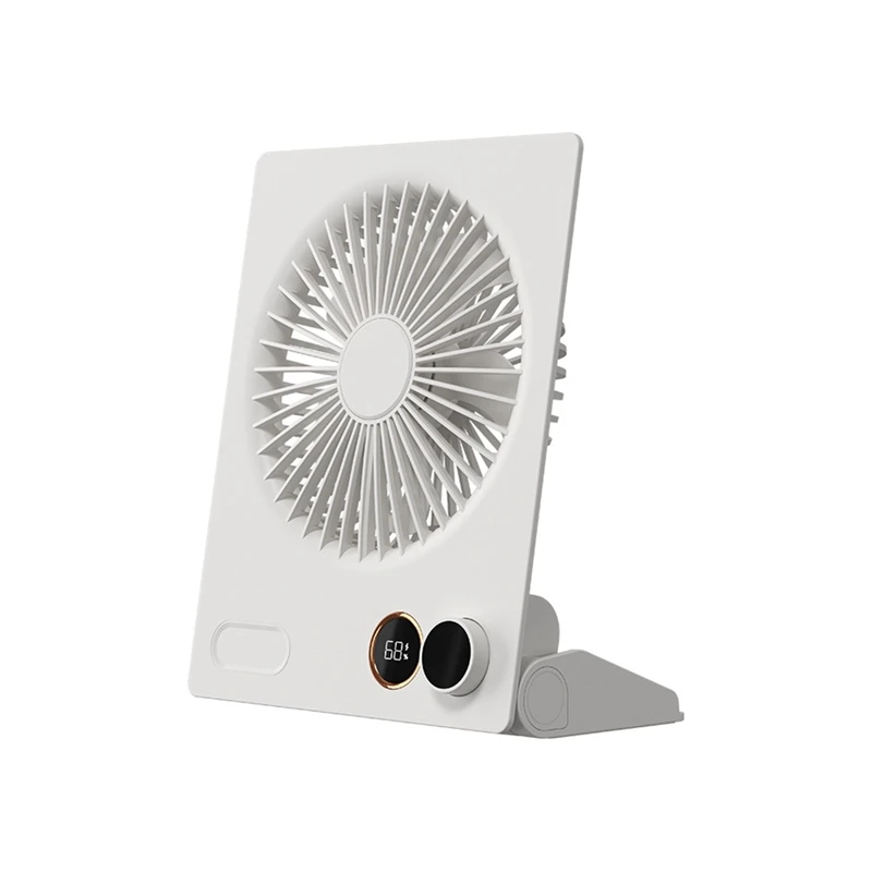 AB15-Piccolo ventilatore da tavolo Ventilatore da tavolo silenzioso Ventola di raffreddamento ricaricabile USB Potente ventilatore da vento Ventilatore da esterno per interni domestici per ufficio