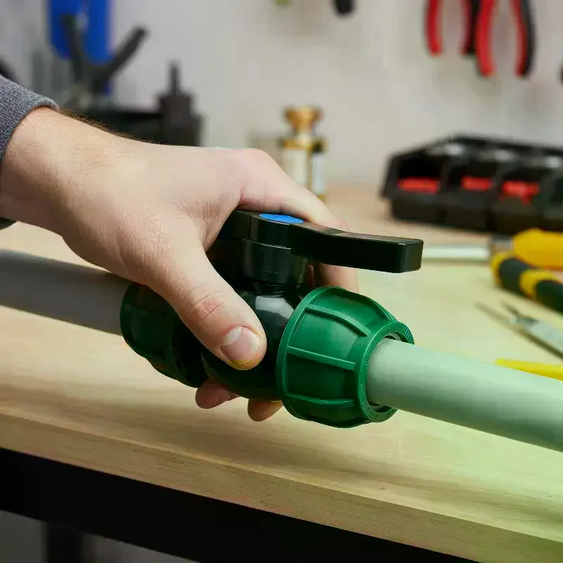 PE Pipe Fittings Quick Connectors Tap Water Pipes Heatless Joints Valves Direct Elbows Tees For Plumbing Irrigation DIY Repair