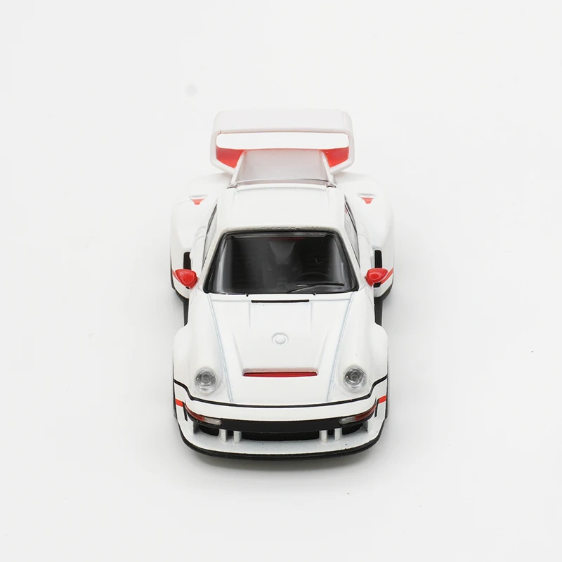 XCARTOYS POP RACE متوفر في المخزون 1:64 Turbo 964 Singer DLS Track White Diecast Diorama Model Collection ألعاب مصغرة