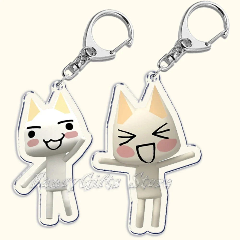 Cute Keychains for Accessories Bag Pendant Kawaii Cartoon Inoue Toro CUTE Cat Game Key Chain Ring Keyring Jewelry Fans Gifts