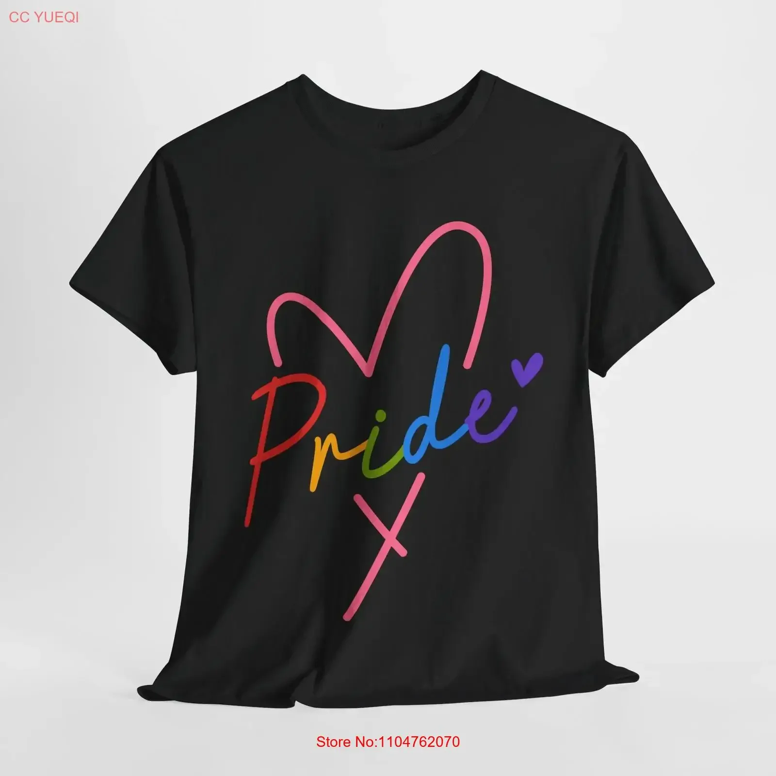 Pride heart T Shirt LGBTQ Community Celebrate Love Diversity vintage Washed Comfortable homme Stretched streetwear graphic