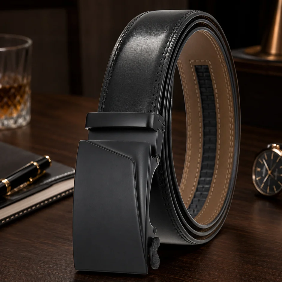 Genuine Leather Belt Men Brand Mens Belts Luxury High Quality Dress Ceinture Homme Luxe Marque Fashion Cinto Masculino B1223