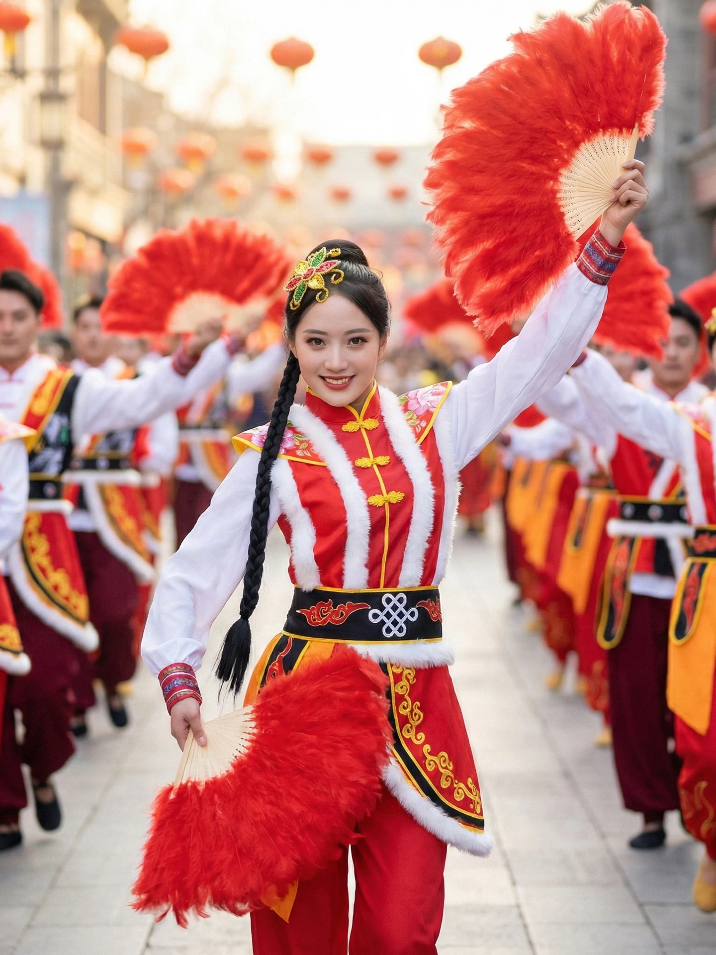 

2026 New Sle Performance Clothing Dragon And Lion Dance Waist Drum Performance Wind Dance Gown for Men And Women Adults