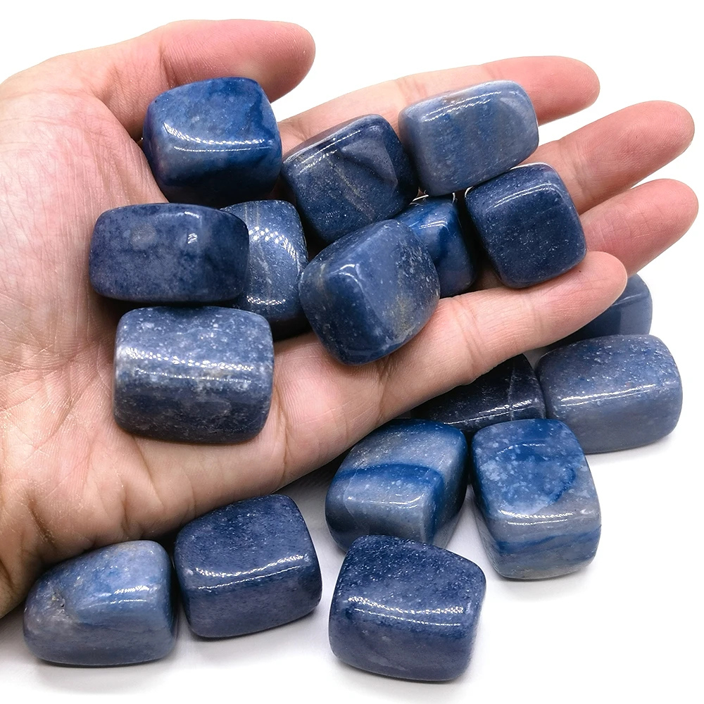 Crystal Blue Aventurine Natural Stone Square Stone Polishing Mineral Aura Gemstone Aquarium Home Decoration Gift Wholesale