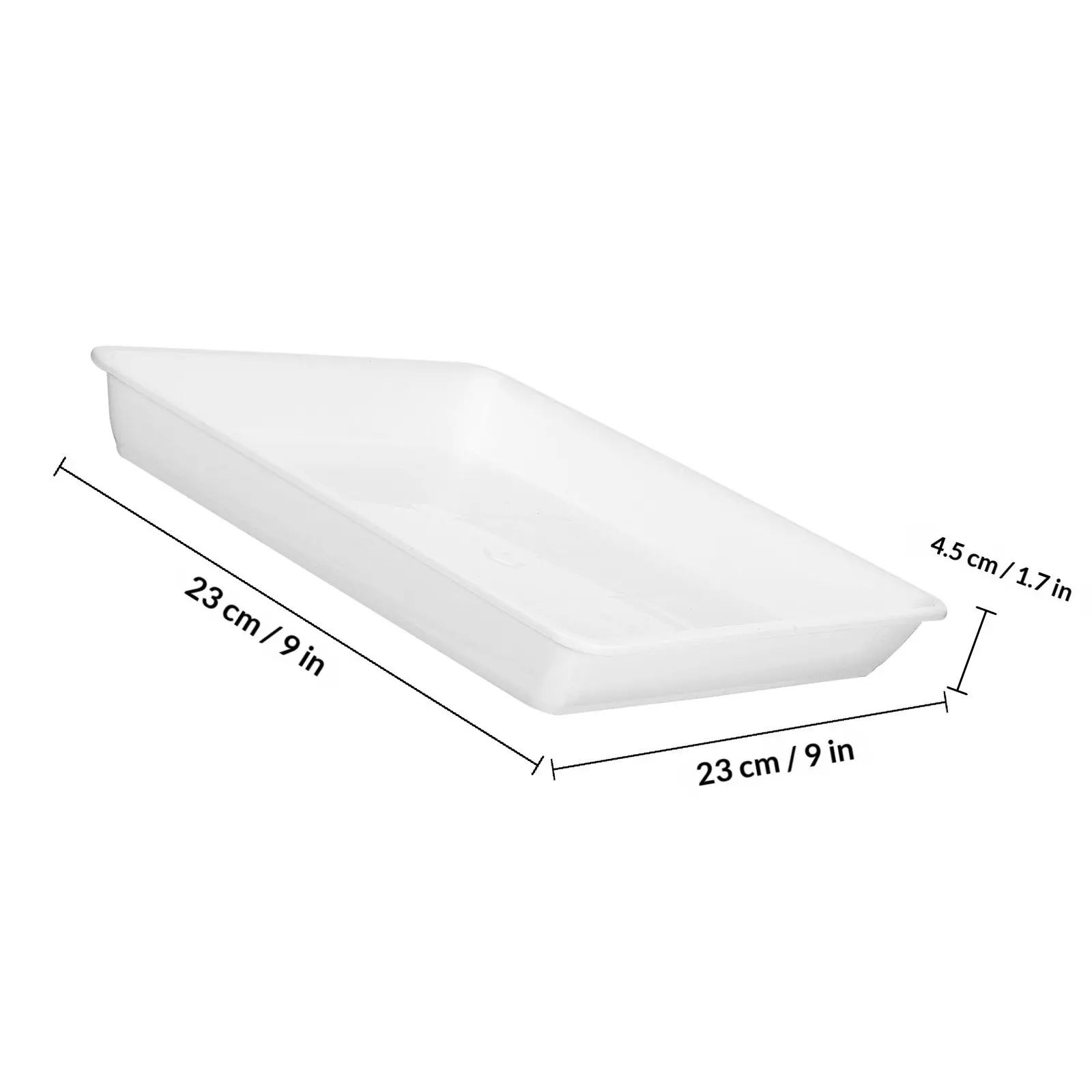 2Pcs Plant Saucer Plastic Drainage Tray Potted Plants Water Catcher Flowerpot Tray Indoor Outdoor Planter Base Protector