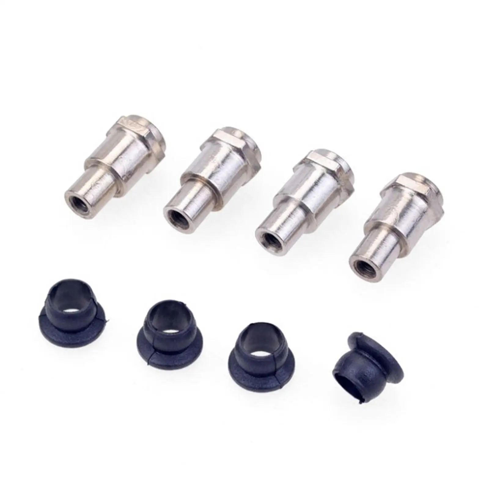 4 Pieces Metal Shock Absorber Bushing 1:8 RC Model Vehicle Scale Accessories Buggy Parts for Zd RC Car