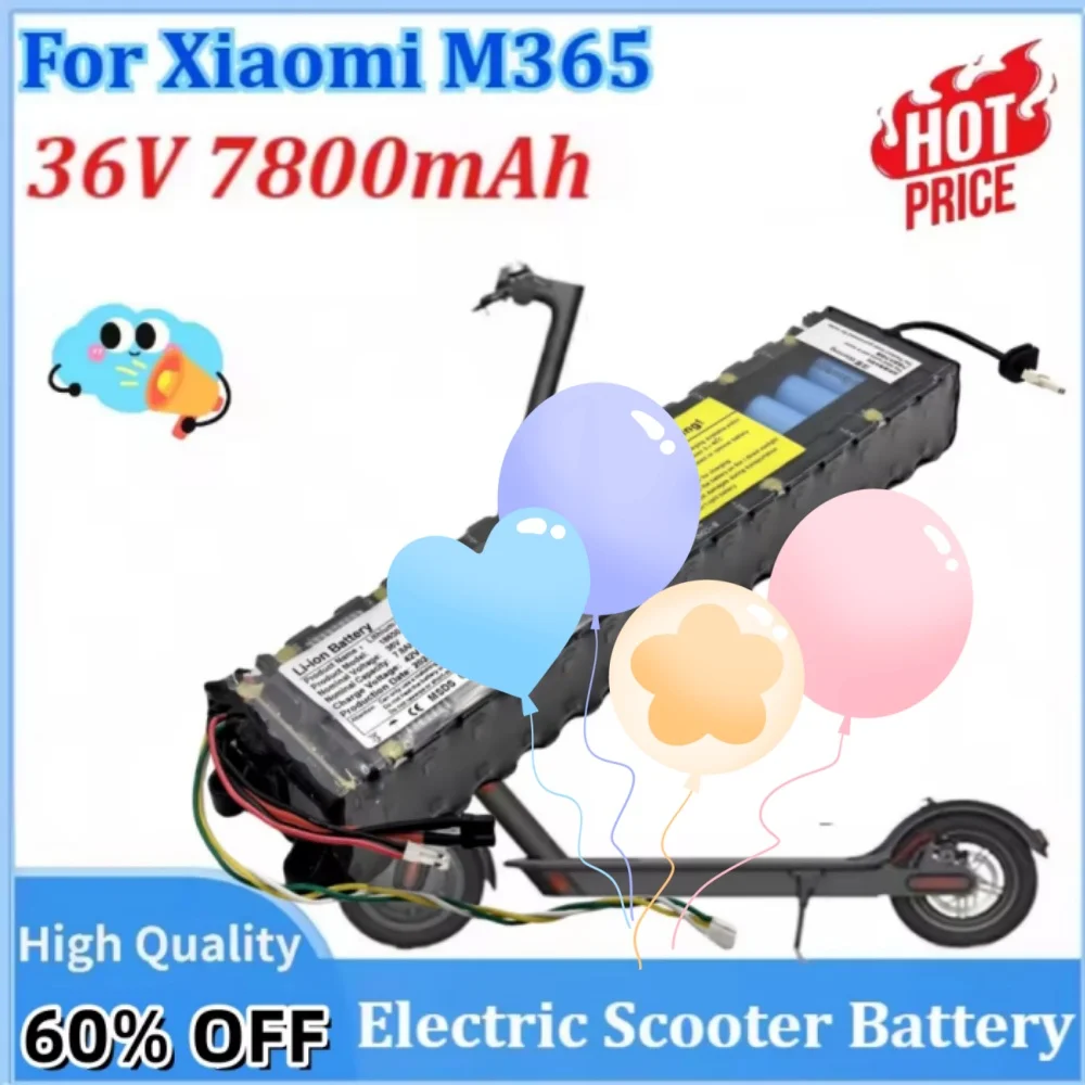 

Аккумуляторная батарея для электросамоката Xiaomi M365 NE1003-H 36V 7800mAh литий-ионная 10S3P с интерфейсом связи