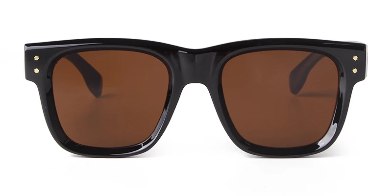 Klassische Niet quadratische Sonnenbrille Frauen Männer 2024 Marke Designer Mode Vintage Nagel rahmen Schildpatt Sonnenbrille uv400 s24115 – Detail 7
