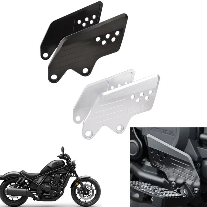For Honda Rebel CMX 1100 2021-2025 Front Footrest Protector, Protection Cover, Retaining Plate Protector Set