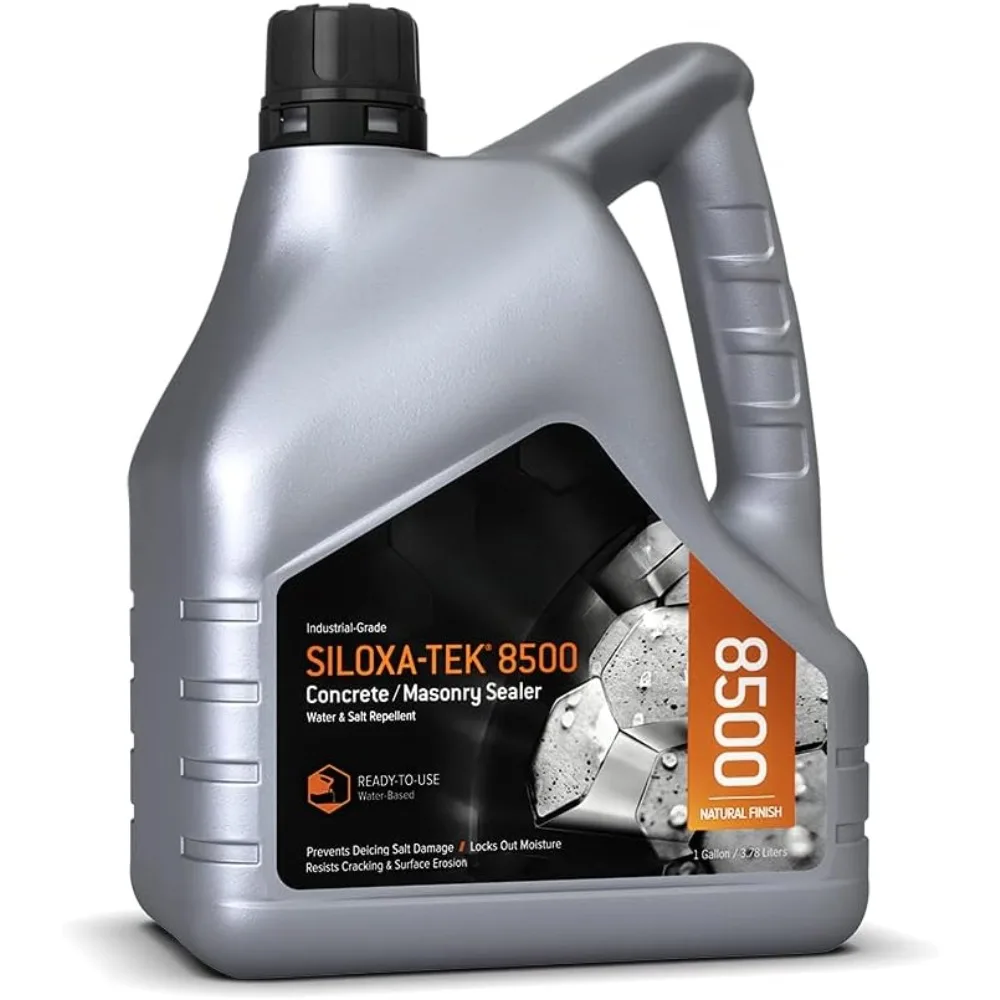 

8500 Ready to Use - 1 Gallon Penetrating Concrete Sealer, Water and Salt Repellent.Clear,Water-BasedSilane/Siloxane for Concrete