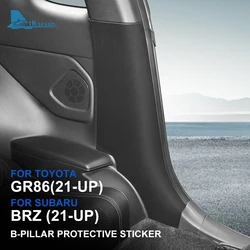Suede Sticker For Subaru BRZ Toyota GR86 2021 2022 2023 2024 B-pillar Protect Material Pad Cushion Interior Accessories RHD LHD
