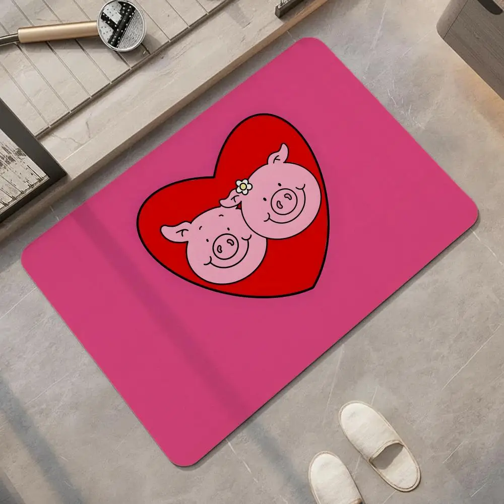 Cartoon M-Masha A-And T-The B-Bear Floor Mat Diatomite Bath Mat, Quick Dry, Absorbent, Multi-Scene Mat