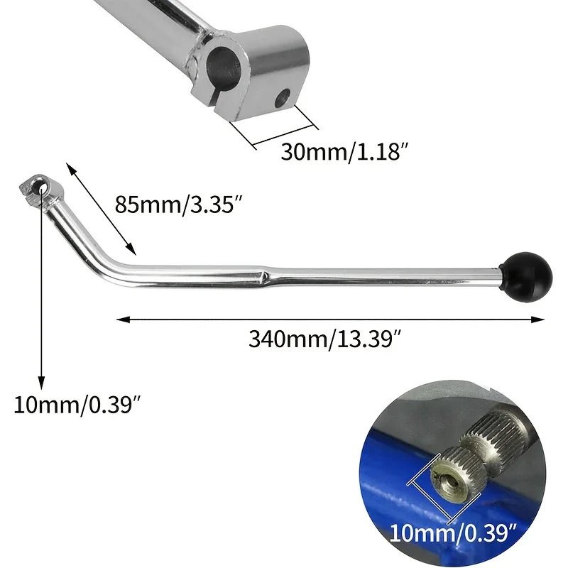 135-Degree Angle Hand-Operated Gear Shift Lever For Taotao Sunl Coolster 50cc 70cc 90cc 110cc 125cc Chinese Quad Atv