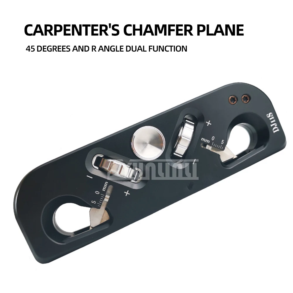 Dual Use Woodworking PlanerChamfer Plane Hand Planer Woodworking Wooden Edge Corner Trimming Chamfering 45° R-Angle