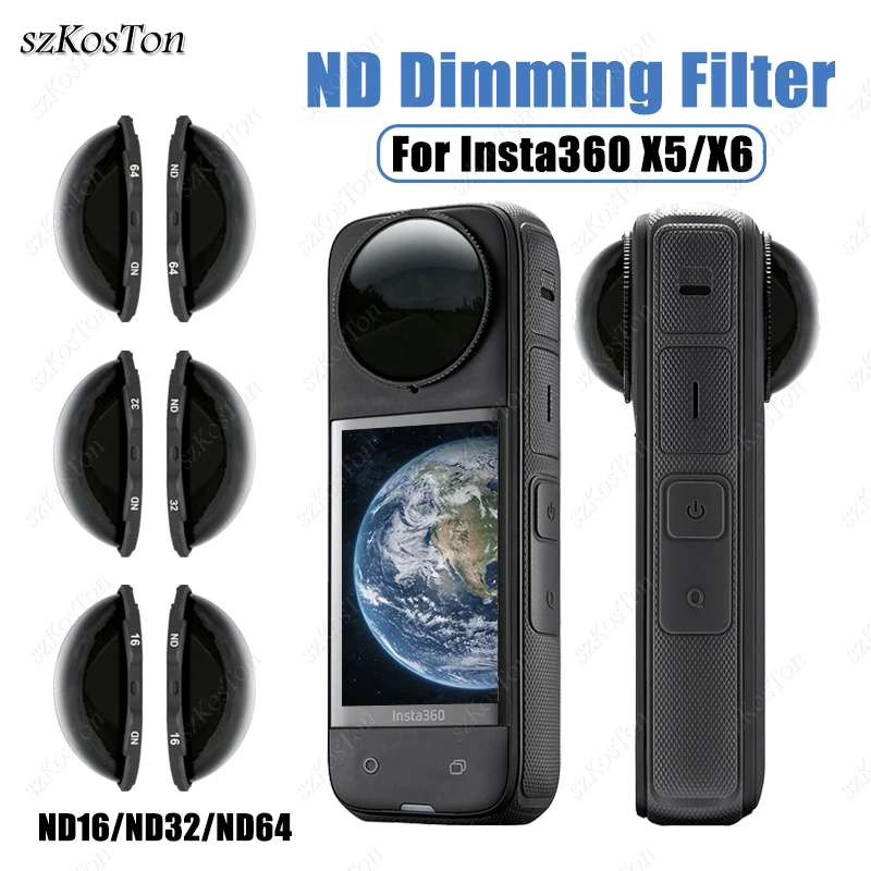For Insta360 X6 X5 ND Filters ND16 ND32 ND64 Cinematic Motion Blur Tempered Glass Filter For Insta 360 Action Camera Accessories