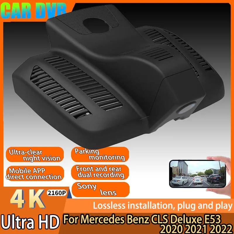 

For Mercedes Benz CLS Deluxe E53 2020 2021 2022 4K HD 2160P New Plug And Play Easy installation Wifi Car DVR Dash Cam By APP