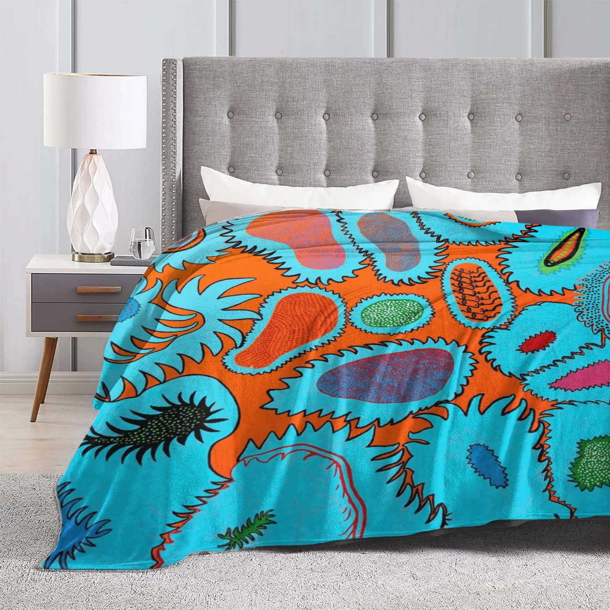Blankets Yayoi Kusama Art Abstract Dots Pumpkin Polka Aesthetic Flannel Throw Blankets Bed Sofa Decoration Soft Warm Bedspread