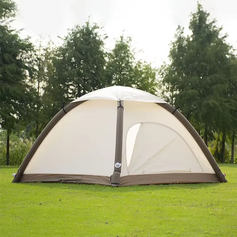 One-Click Quick-Opening Lightweight Outdoor Camping Tent Rainproof Sunshade for Small Families Made of Oxford Material