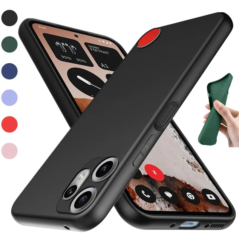 柔軟な液体シリコーンケース何もない CMF 電話 2 プロ電話 1 保護カバー TPU Fundas Coque Capa