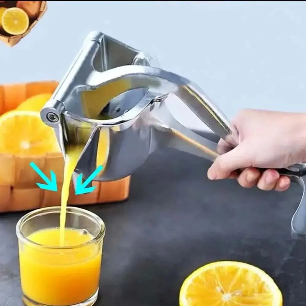 1pc Manual Juice Squeezer Aluminum Alloy Hand Pressure Juicer Pomegranate Orange Lemon Sugar Cane Juice Bar Kitchen Fruit Tool