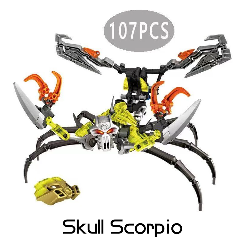 Gouden Masker Bionicle Ice Master Bouwstenen Beschermer Kopaka Anime Actionfiguren Soldaat Robot Steentjes Speelgoed voor Jongens Cadeaus - afbeelding 1