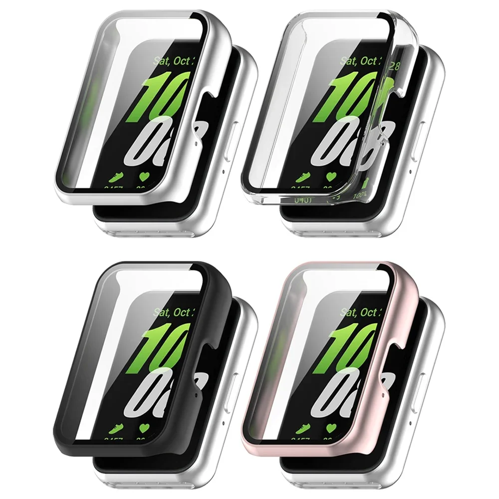 Coque et film de protection en verre pour Samsung Galaxy Fit3, pare-chocs PC anti-rayures tout autour, housse de protection d'écran pour Galaxy Fit 3