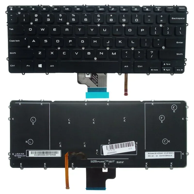 

NEW Keyboard Backlit For Dell Precision M3800 XPS15 XPS 15-9530 15 9530 US 0HYYWM P31F P311 P