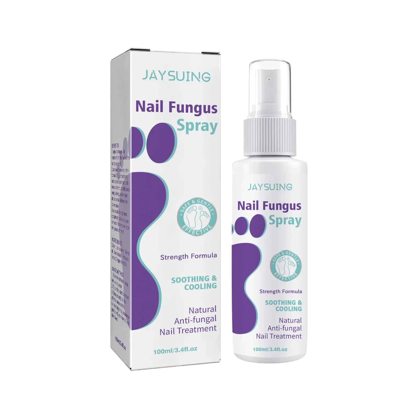 Herbal Toe Care Onychomycosis Spray, Mãos Nail Sweaty Foot Spray, Fortalecedor de unhas, Remover Odor Mist