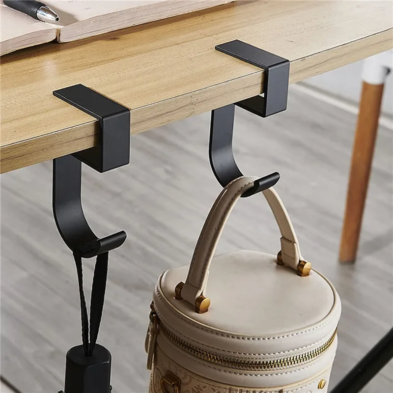 Multi-Purpose Hooks Punch-free Table Edge Hook Handbag Bag Storage Hanger Rack Household Closet Hook Home Office Organizer Hooks