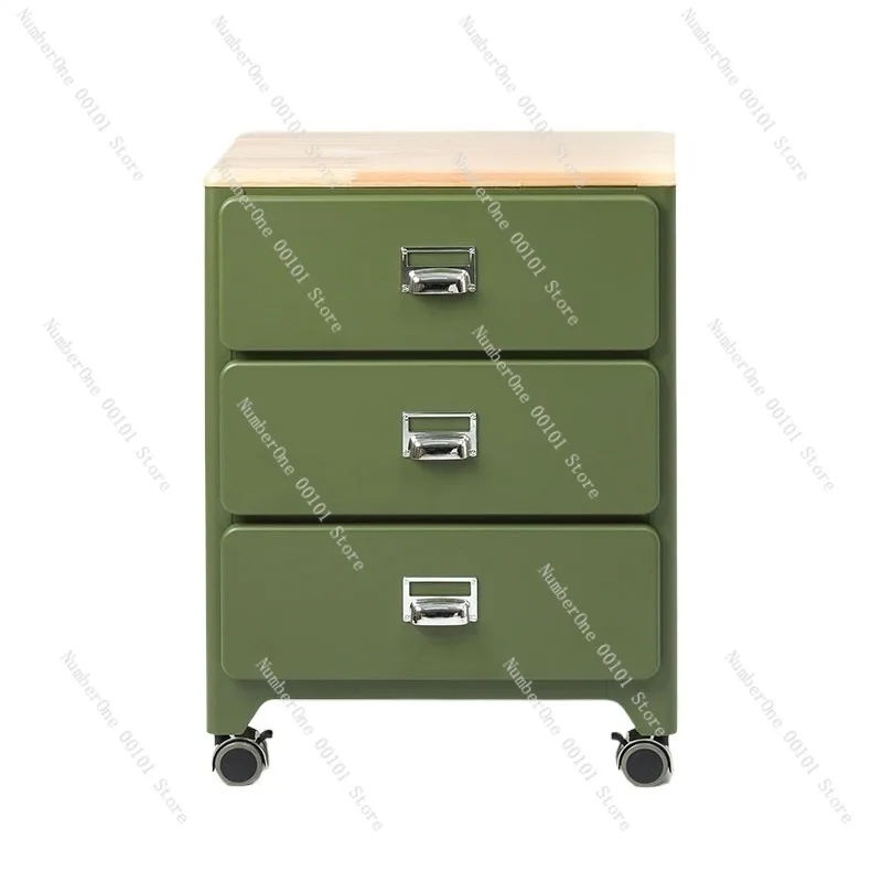 Multi-Functional Trolley Storage Cabinet, Three-Layer Japanese-Style Bucket Cabinet with Hanging Holes, Compact Storage