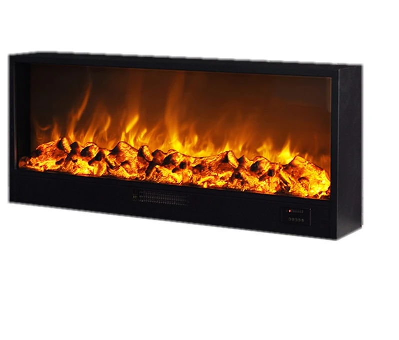 200cm x40cmx15cm electric fireplace with heat function and 7 flame and burning sound