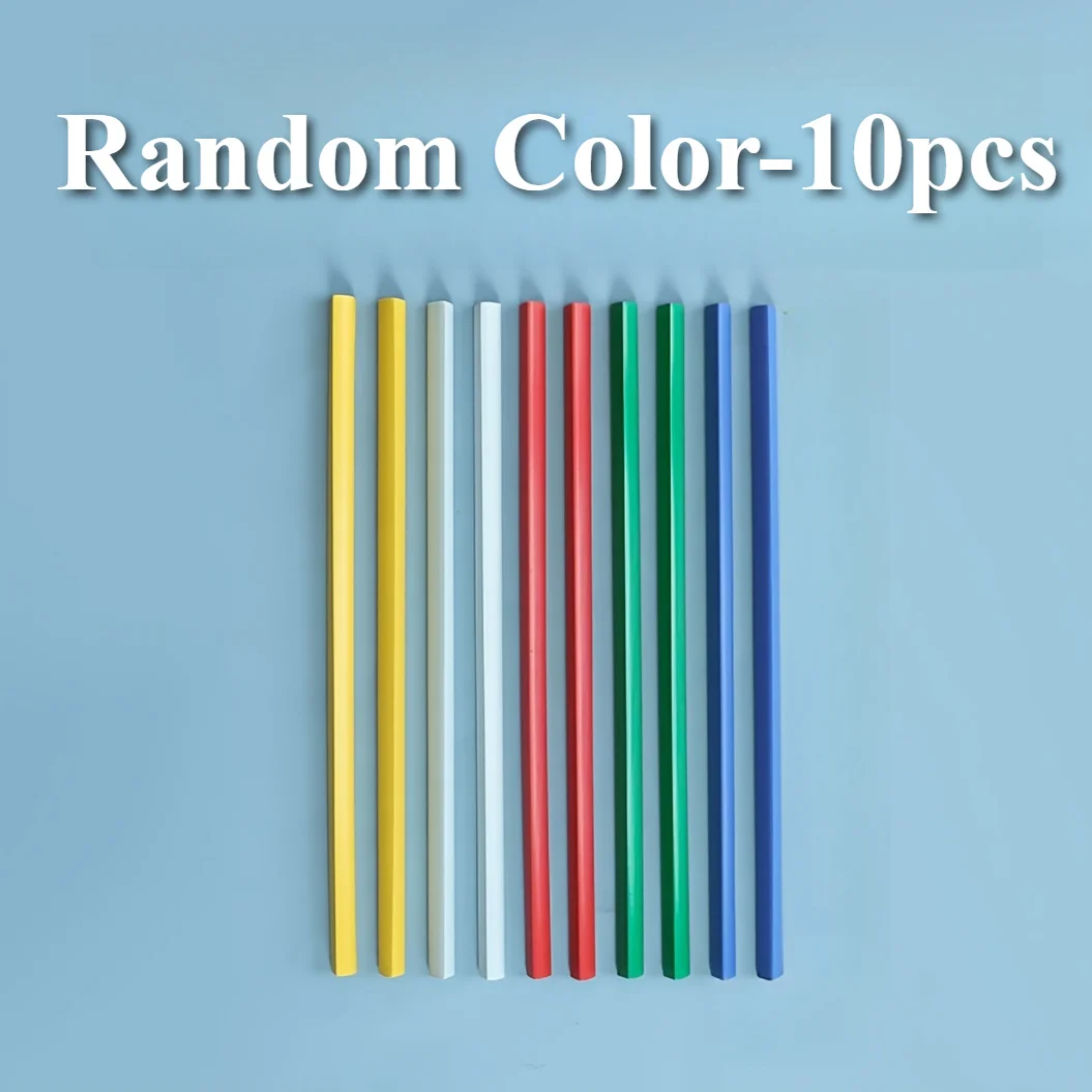 

10 шт. цветных зажимов-кольцев из ПВХ - прочные органайзеры для документов формата А4 для офиса, школы и путешествий, канцелярские товары