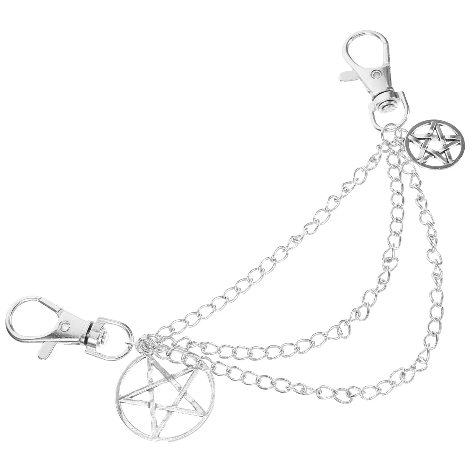 

Metal Shoe Chain Clog Star Pattern Durable Alloy Replacement Boot Jewelry Sneaker Charm Shoe Decoration Clog Chains