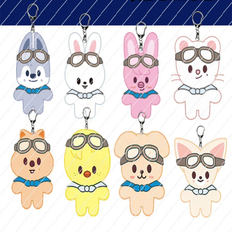 

Stray Kids' new flying cartoon acrylic doll keychain skzoo key pendant with the same design around