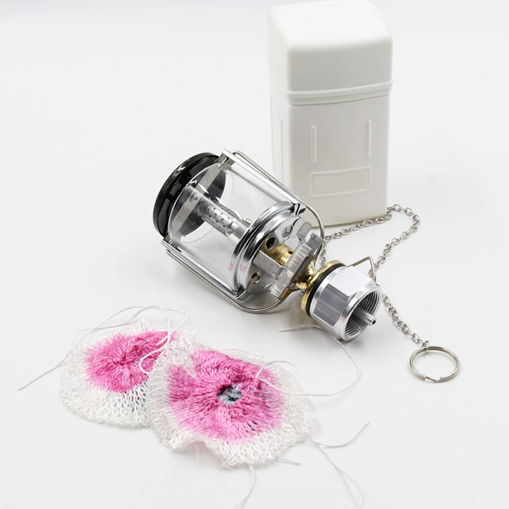 

Portable Camping Propane Gas Light Camping Illumination Tool Copper Stainless Steel Outdoor Illumination Tool Mini Flashlight