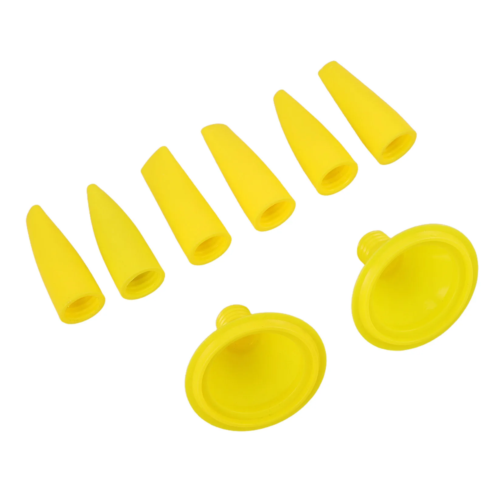 

8Pcs Reusable Caulking Nozzles for Sausage Gun Burr-Free Glue Application in Tight Corners of Doors Windows and Exterior Walls