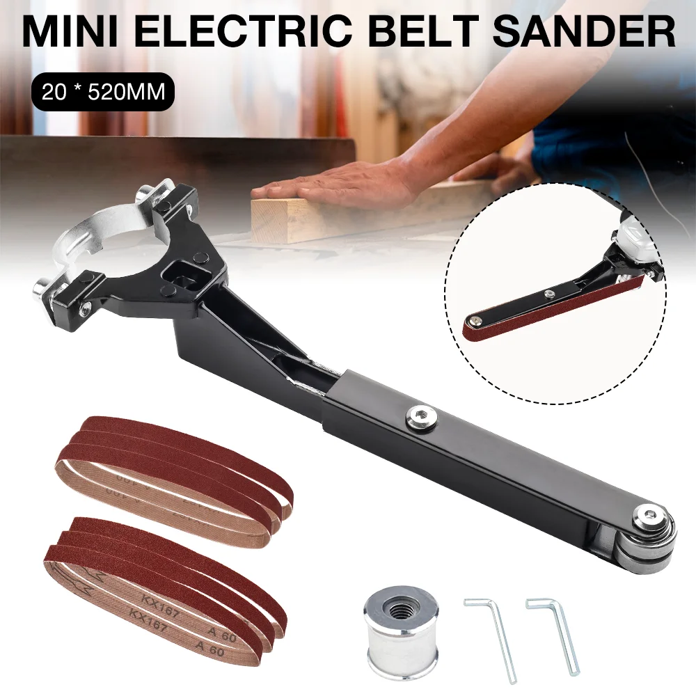 Belt Sander Bracket Angle Grinder Modified Accessory For 100/115/125 Angle Metal Grinder Woodworking Trimming Polishing M10/M14