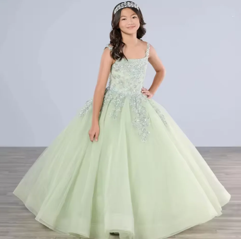 

Princess Special Occasion 3D Flower Girl Dress for Wedding Party Prom Birthday First Communion Baby Child Kid Pageant Gown