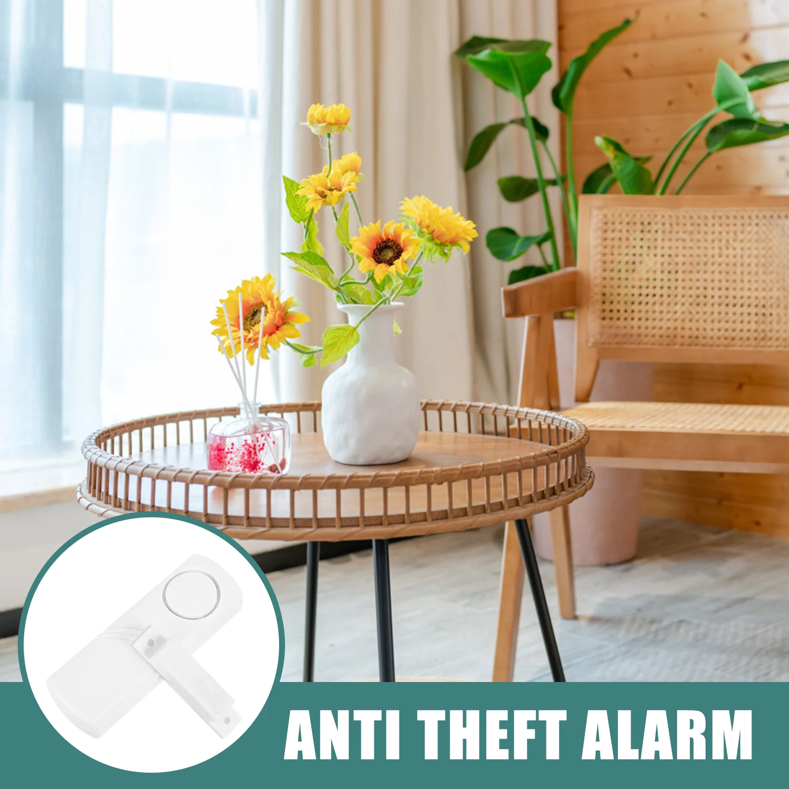 Wall-mounted Alarm Home Security Window Chime Doors and Motion