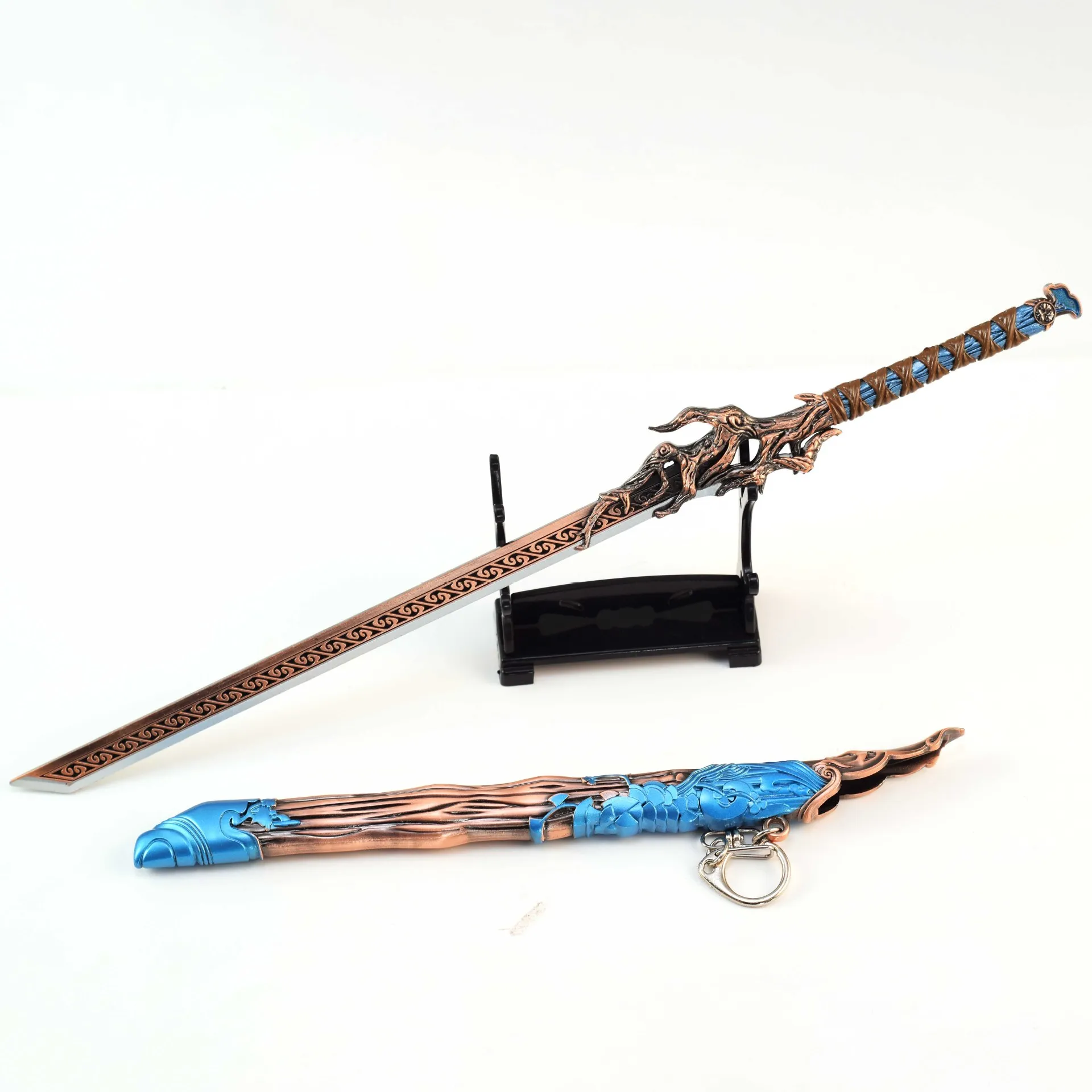 30 cm Meng Chuan Chiaki Klinge Cangyuan Diagramm Anime Peripheriegeräte Vollmetall Qian Qiu Messer Schwert Ornamente Modell Handwerk Sammlung