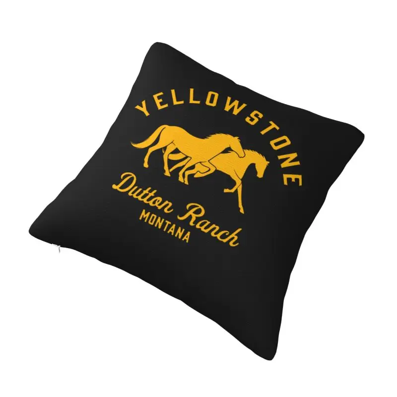 Custom Dutton Ranch Yellowstone Throw Pillow Case Modern Cushion Cover Car Pillowcase