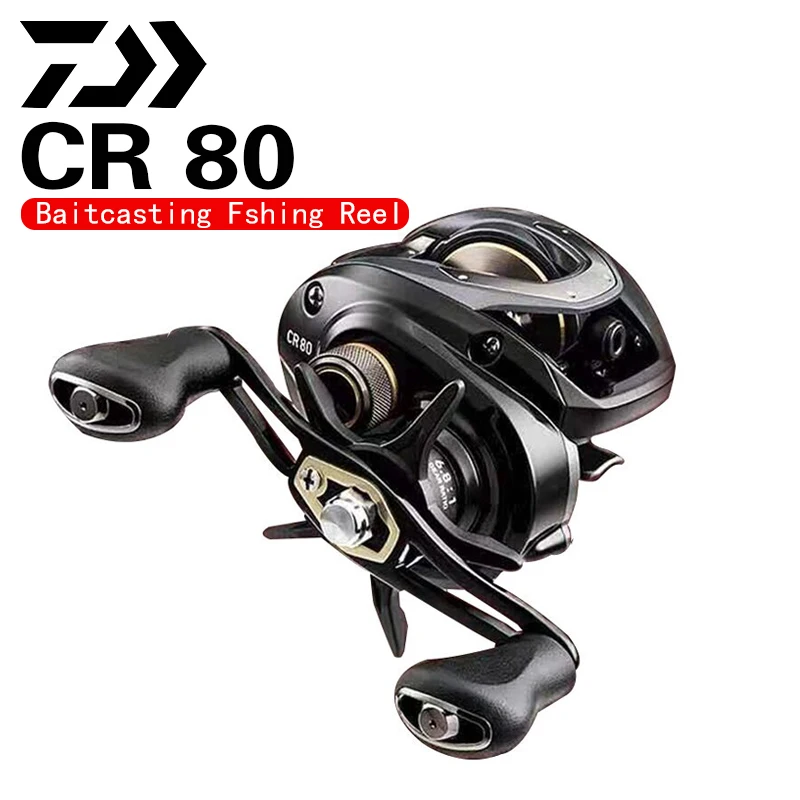 

Daiwa CR80 Fishing Reels 6.8/7.5 Gear Ratio Max Drag 7Kg Baitcasting Fishing Reel Pesca Max Drag 7Kg Low Profile Fishing Reels