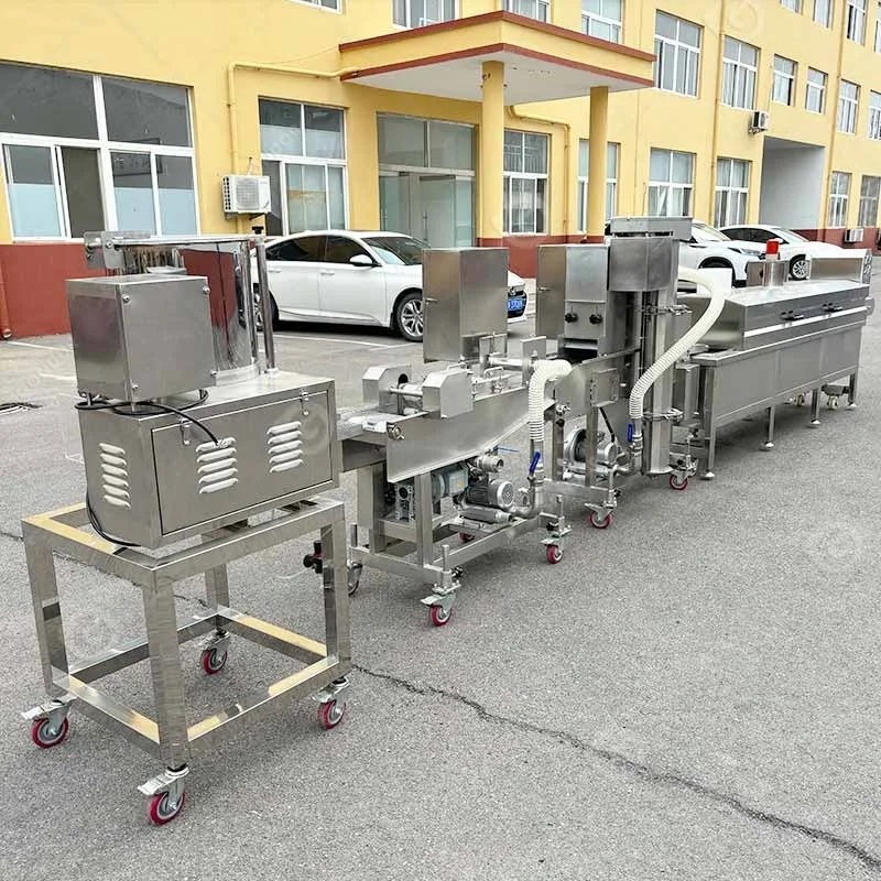 Automatic Meat Burger Beef Hamburger Patty Maker Chicken Nugget Production Line for Cutlet FL Customized
