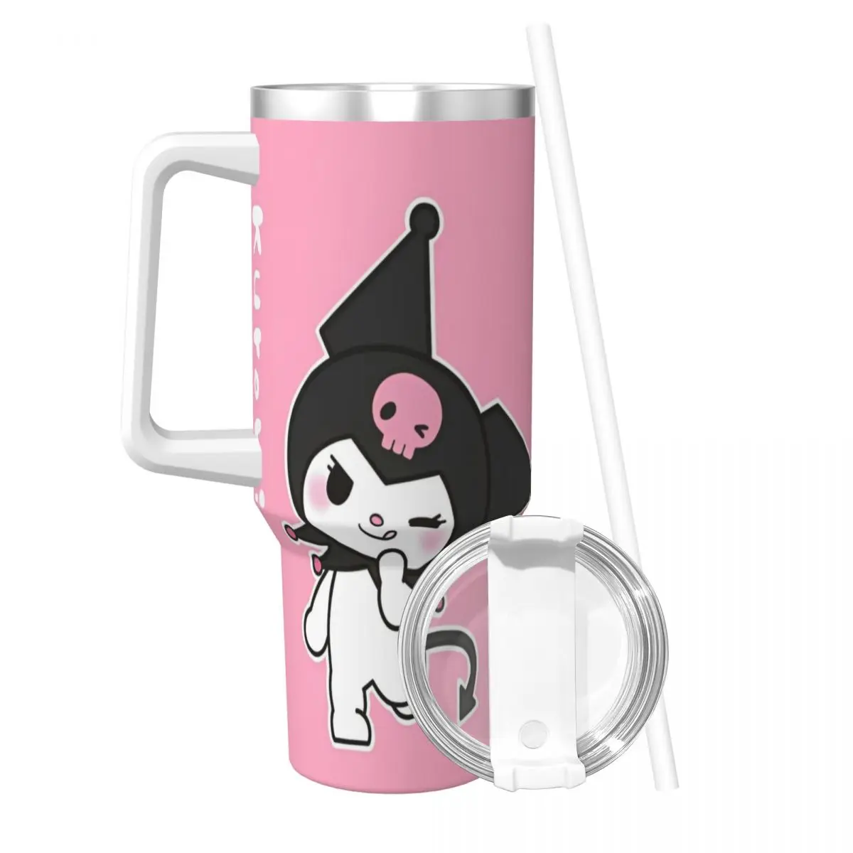 Stainless Steel Tumbler Miniso Sanrio Kuromi Thermal Mug Cartoon Keep Heat Hot Drinks Car Mugs Travel Custom Water Bottle