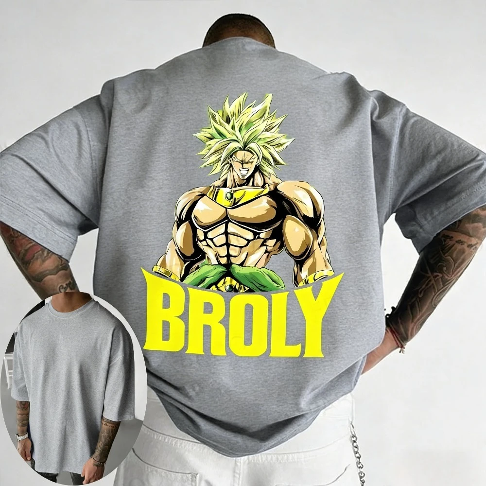 

Dragon Ball Unisex Pure Cotton T-shirt Summer New Double-sided Printed Casual Parent-child Short Sleeved Shirt